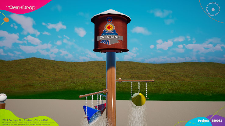 Splash pad illustration